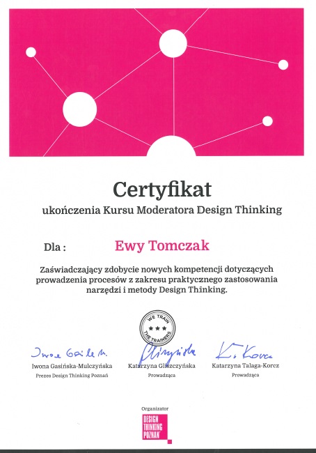 Moderator design thinking - DT Poznań